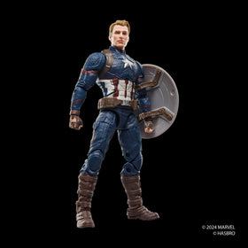 Marvel Captain America Endgame window box packaging for display.