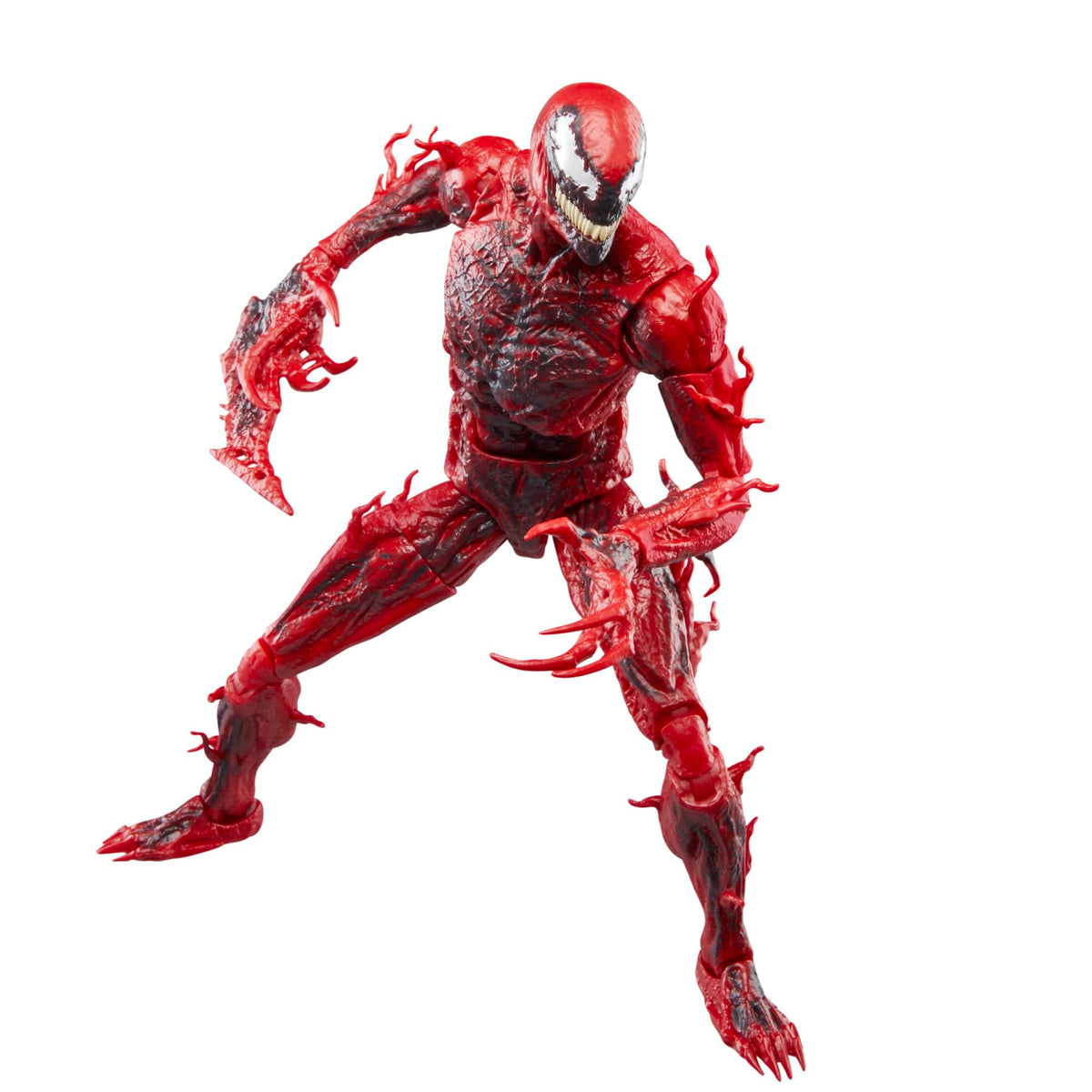 Marvel Carnage deluxe figure close-up deco emphasizing movie accuracy