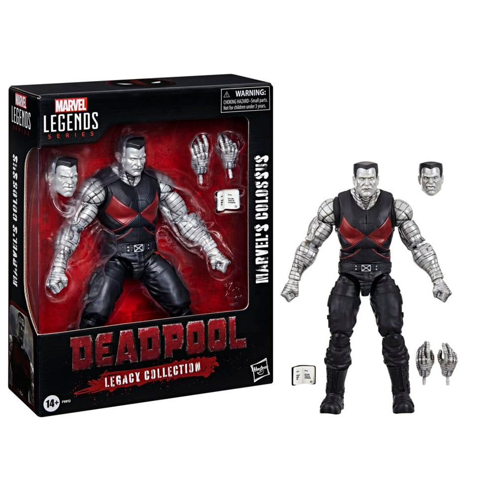 Marvel Colossus Deadpool Legacy figure front view ideal for display.