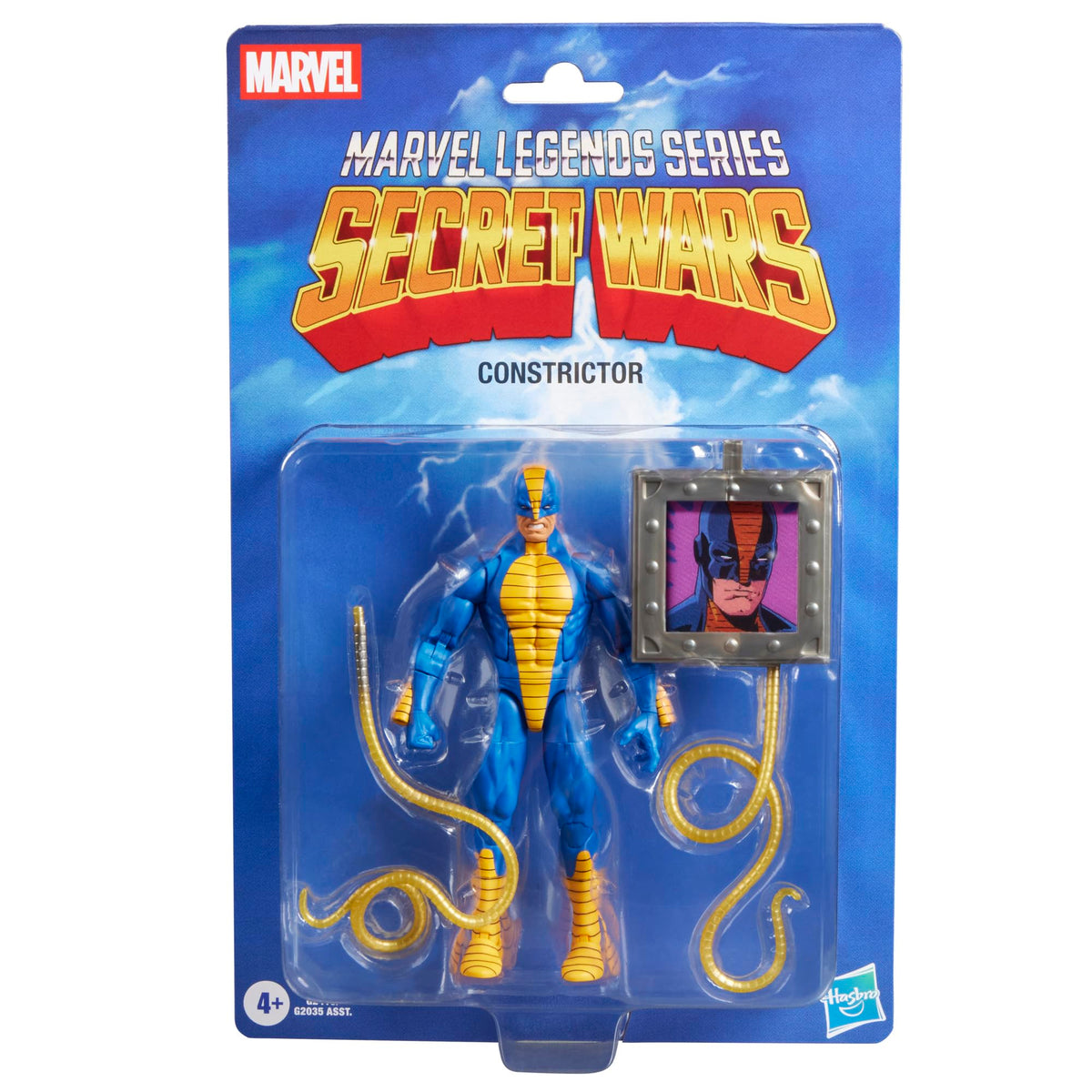 Marvel Constrictor action figure front view for dynamic shelf display.