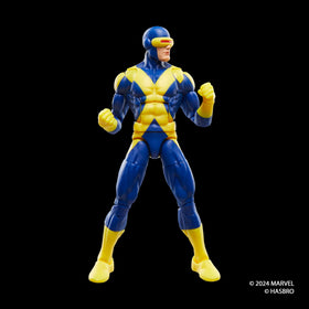 Marvel Cyclops figure display stand enables sturdy shelf setup