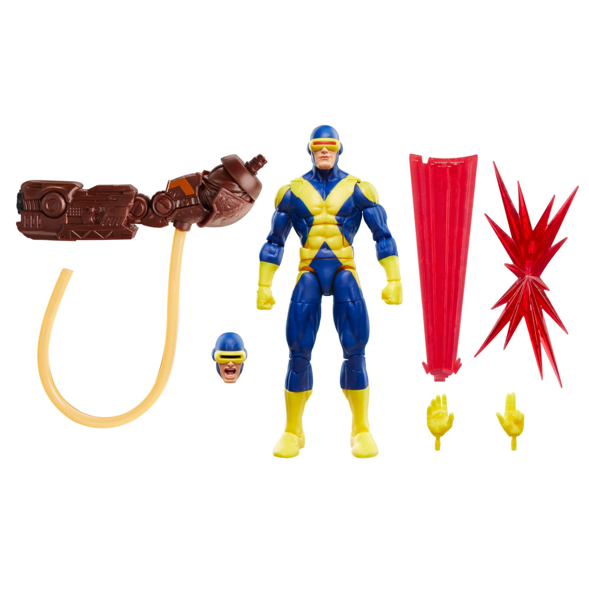 Marvel Cyclops figure front view for display-ready shelf