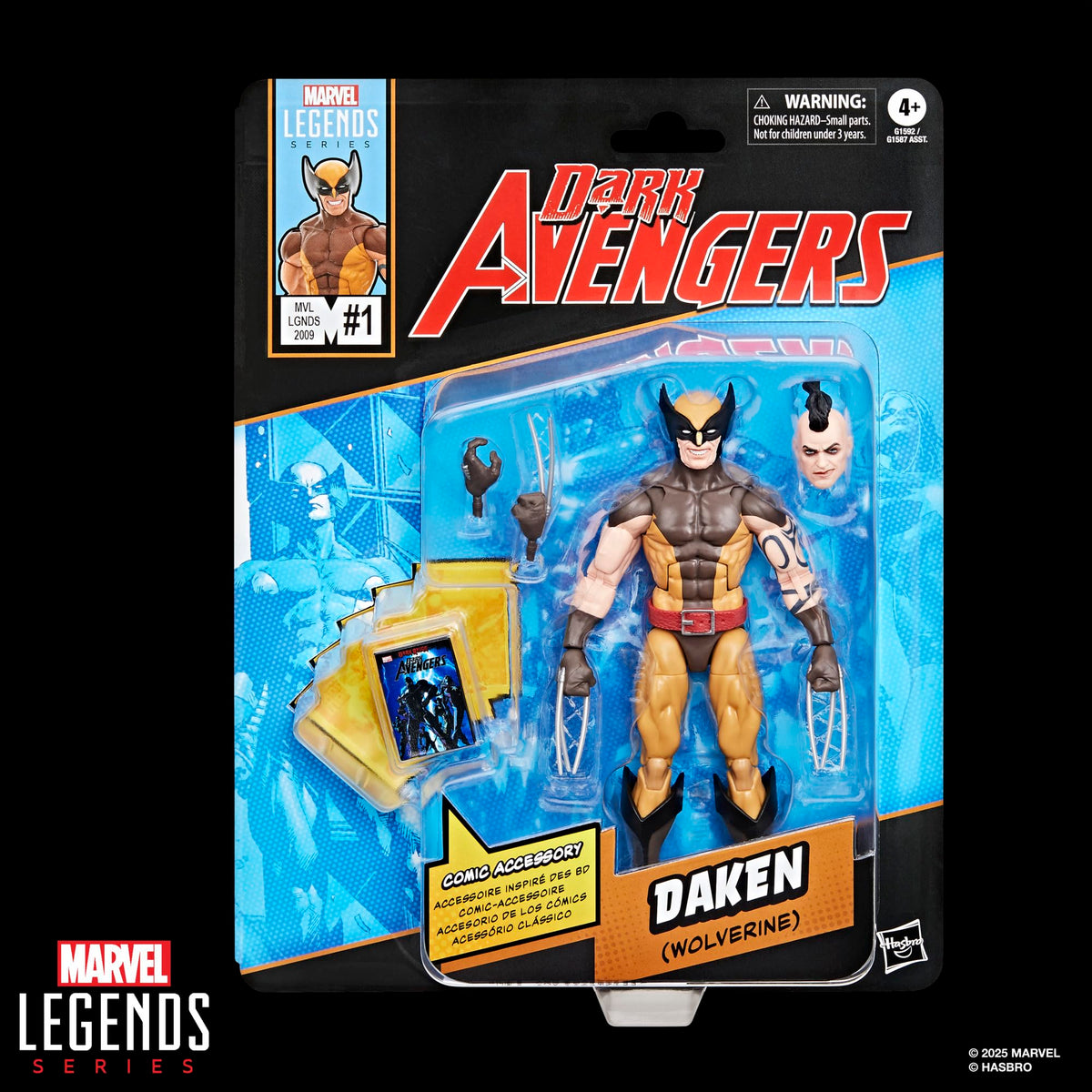 Marvel Daken poseable head detail enables dynamic action poses