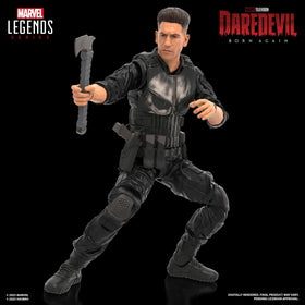 Marvel Daredevil Born Again Punisher figure with alternate hands for dynamic posing.