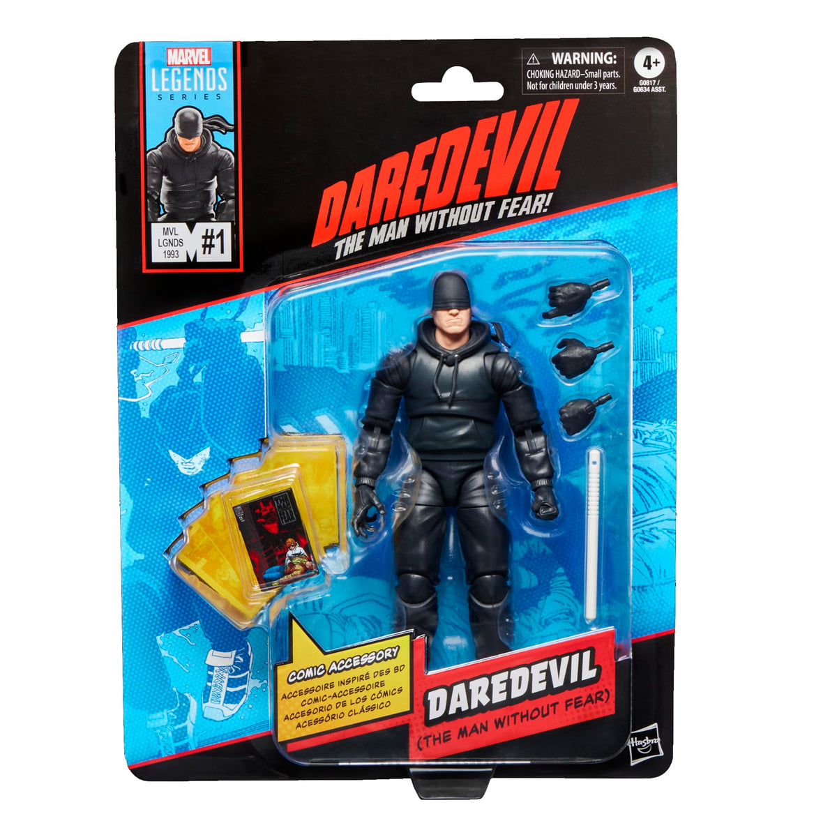 Marvel Daredevil figure, front view, ideal for dynamic display and posing.
