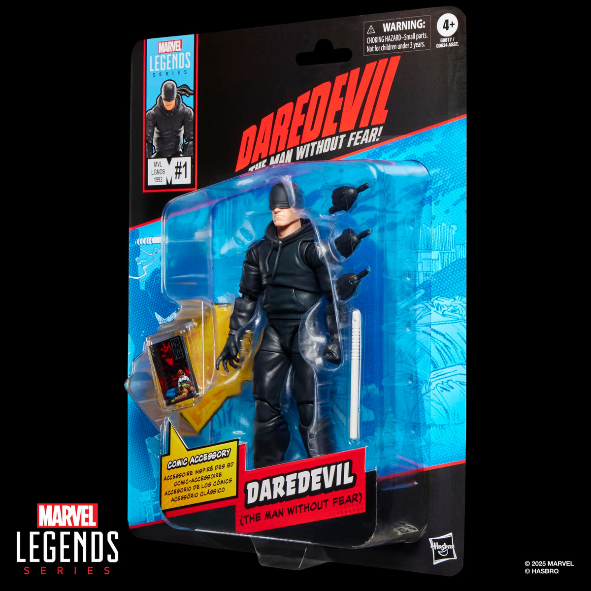 Marvel Legends licensed Daredevil figure, ideal for collectors and display.