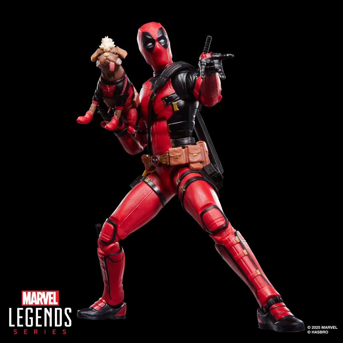 Marvel Deadpool 6-inch figure showing poseable head and limbs.