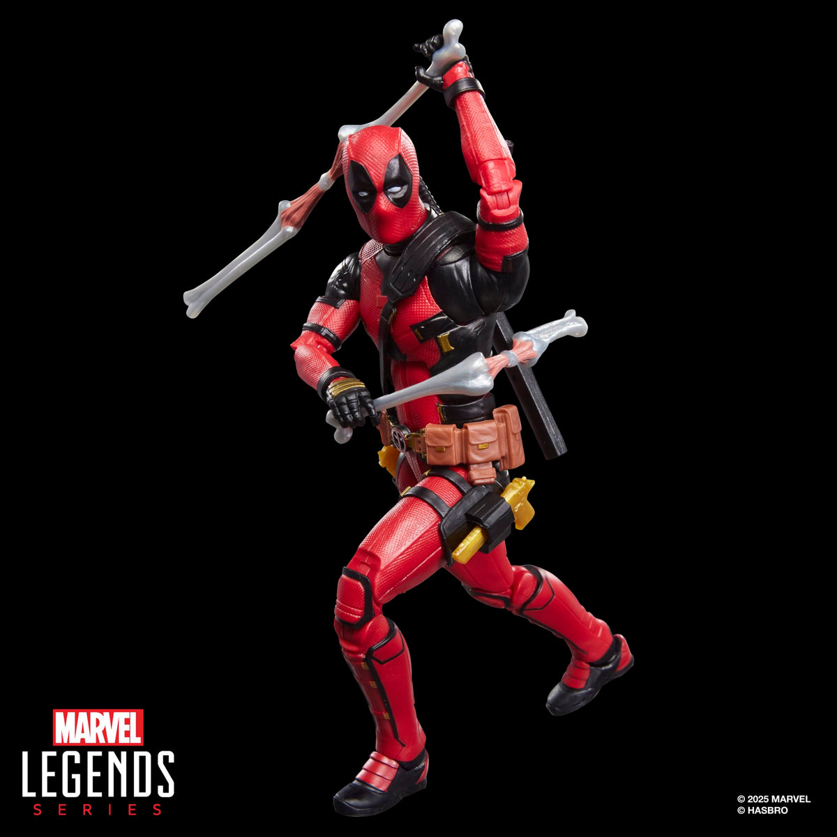 Marvel Deadpool Wolverine scene-inspired skeleton pieces included.