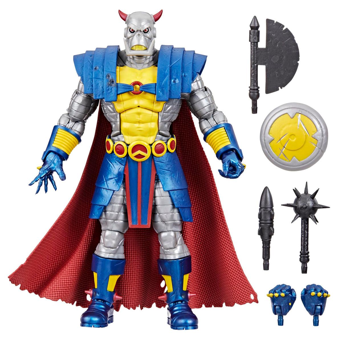 Marvel Deaths Head Deluxe figure back weapon display for dramatic shelf poses