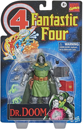 Marvel Dr. Doom figure front view in vintage packaging ready for display