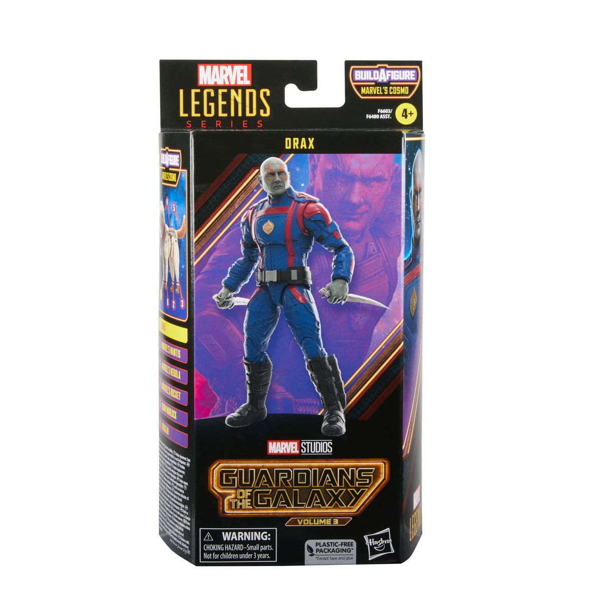 Marvel Drax articulation highlight enables dramatic posing and display options.