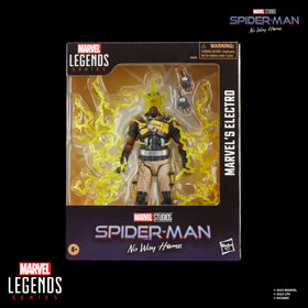 Marvel's Electro deluxe headpiece with electric star detail enhances display.