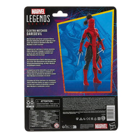 Close-up of Elektra Natchios figure detailing and deco