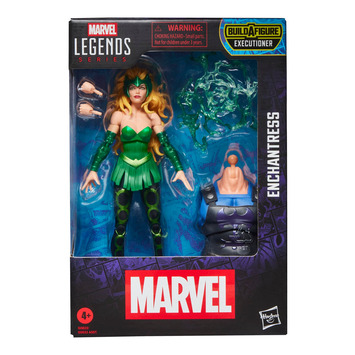 Marvel Enchantress 6 inch figure with classic Thor comics styling for display.