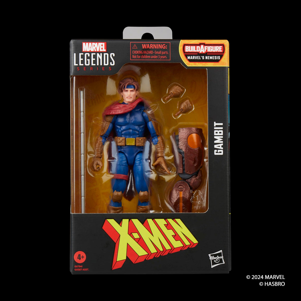 Marvel Legends Gambit articulation for dynamic, pose-ready shelf displays.