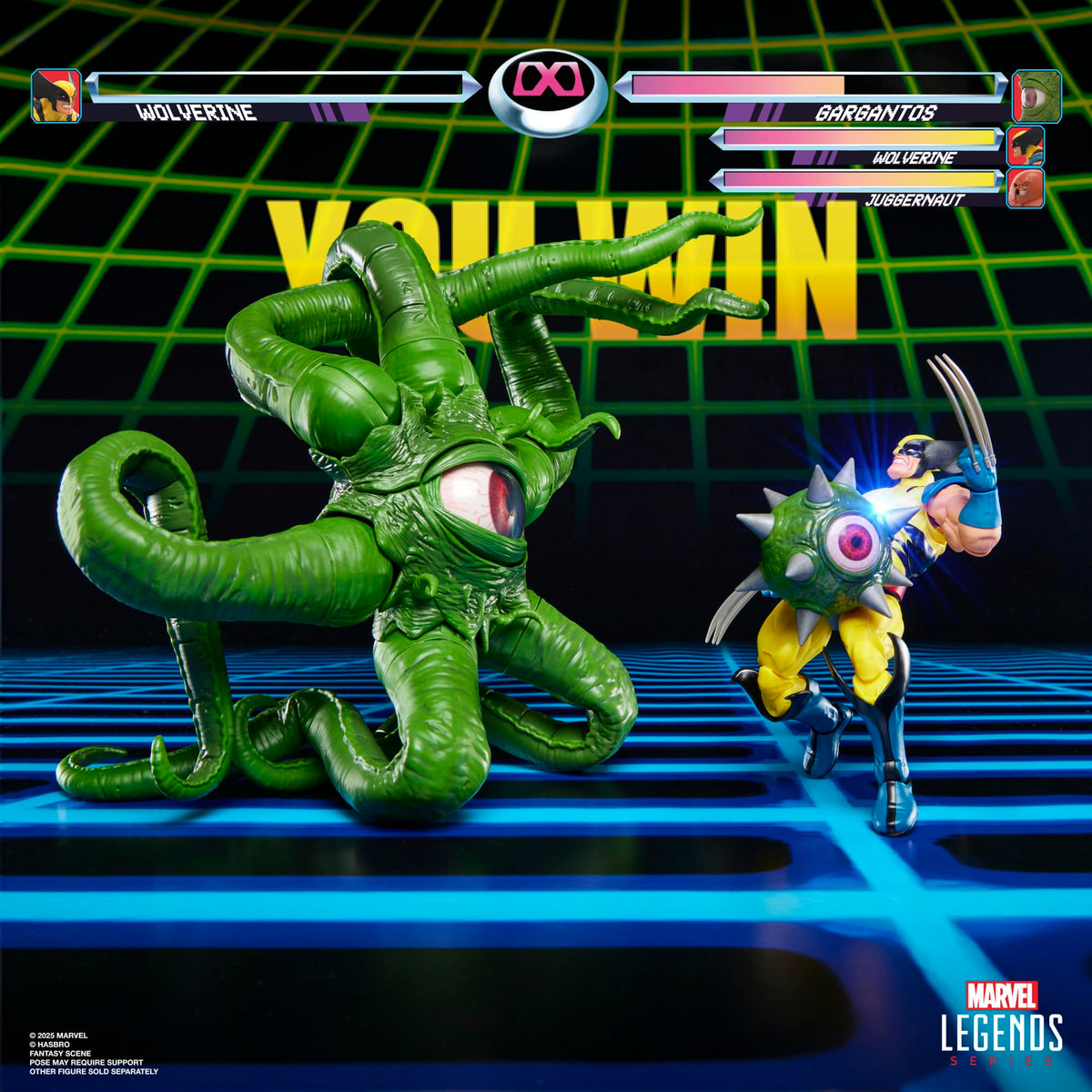 Marvel Gamverse Gargantos 22-inch width offers dramatic display presence.