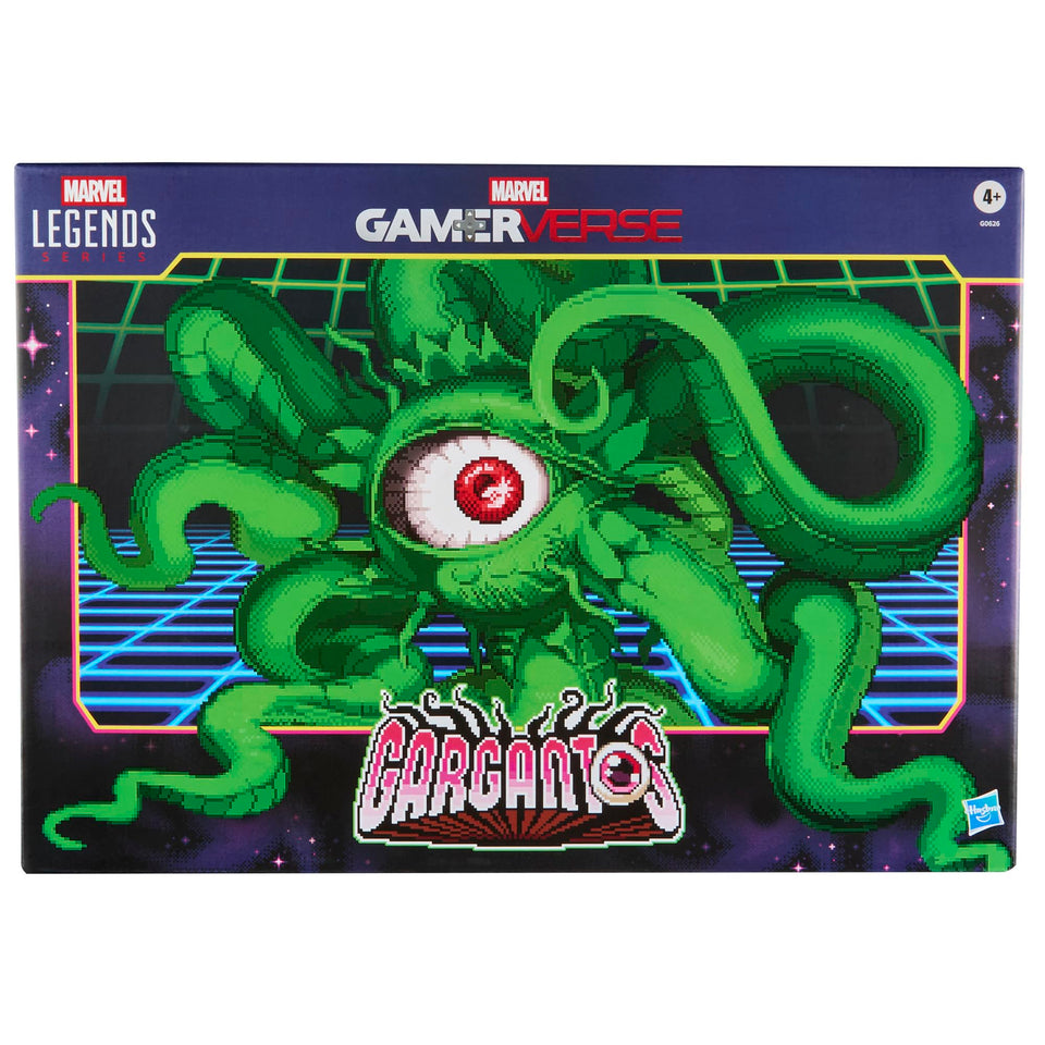 Marvel Gamverse Gargantos front-view figure for eye-catching shelf display.