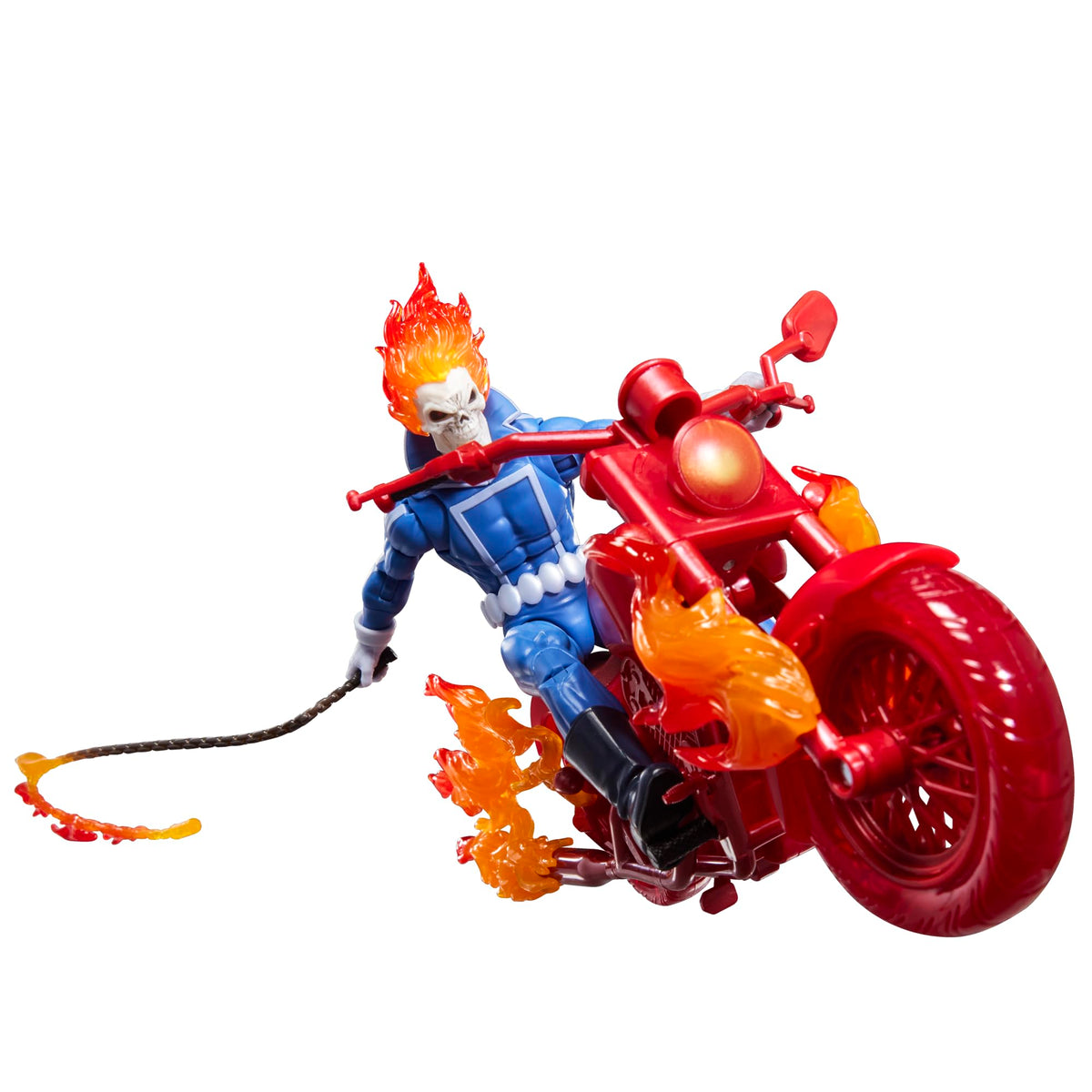 Marvel Ghost Avenger Johnny Blaze with motorcycle for dynamic display