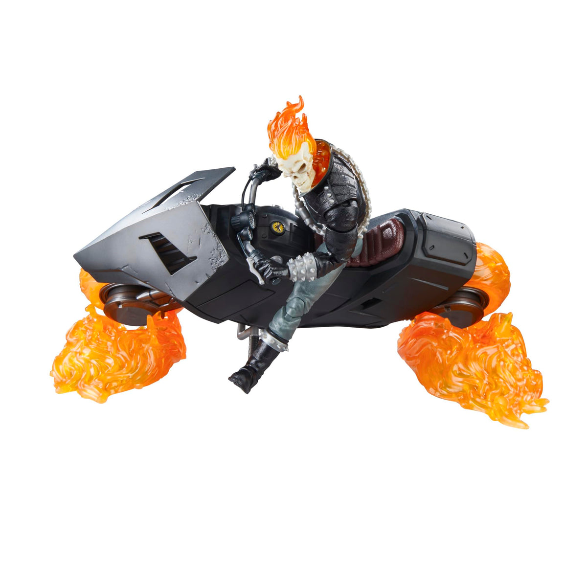 Display stands for bike and chain accessory included with the figure.