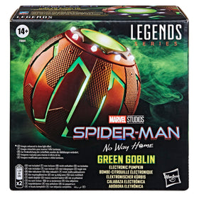 Marvel Green Goblin pumpkin lights up with dramatic effects for cosplay