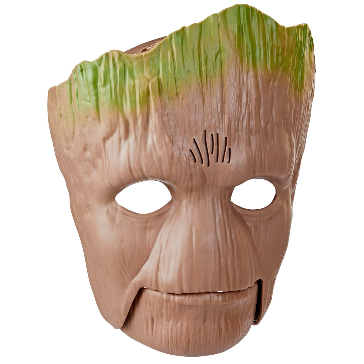 Marvel Groot mask with chin-activated jaw for interactive play.