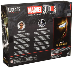 Marvel Hasbro Tony Stark and Iron Man Mark 1 2-pack in-box packaging for safe delivery.