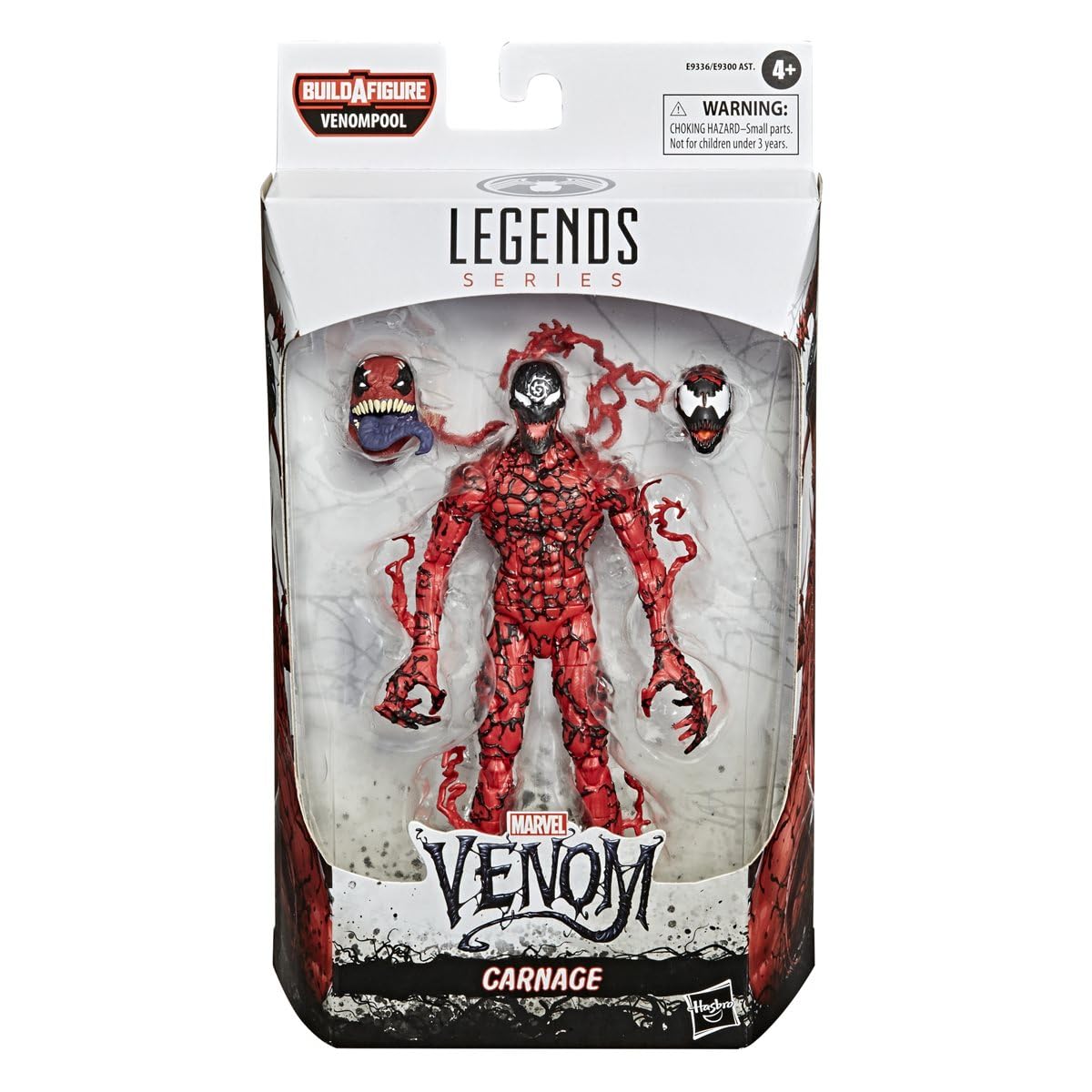 Marvel Hasbro Venom 6-inch figure in dynamic pose for display