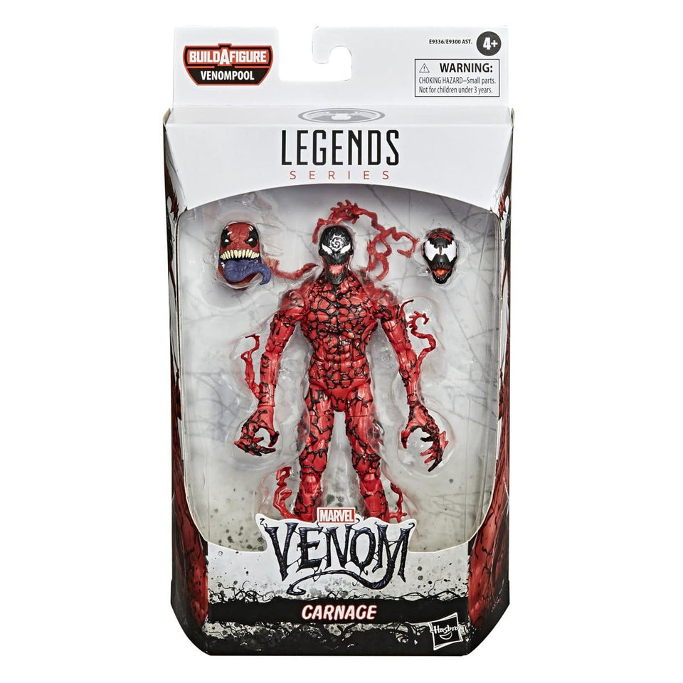 Marvel Hasbro Venom 6-inch figure in dynamic pose for display