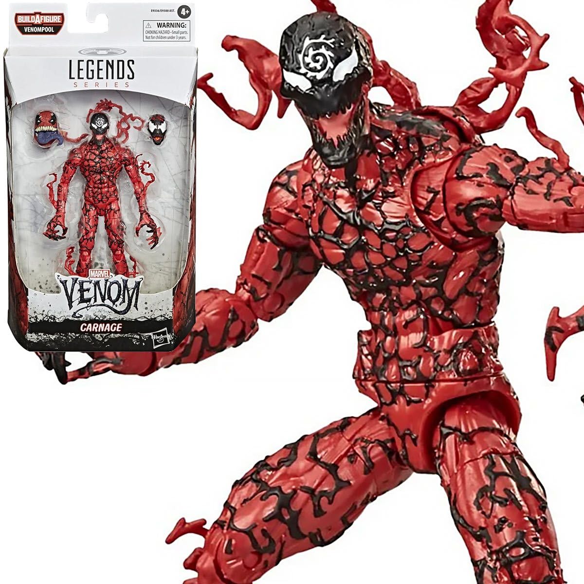 Marvel Hasbro Venom figure with articulation for posing and play