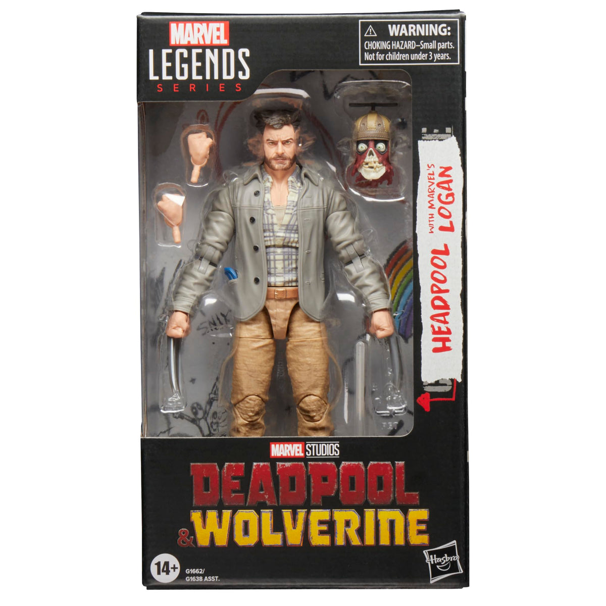 Marvel Headpool accessories with alternate hands enhance pose variety for display.