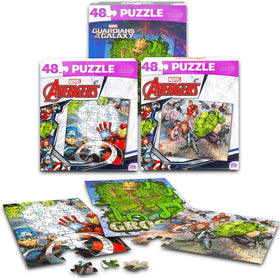 Marvel Heroes Premier Puzzles Set stickers included for customization