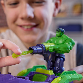 Marvel Hulk 4-inch poseable figure with classic green and purple deco.