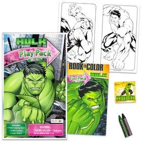 Marvel Hulk coloring pages inside grab-and-go packs inspire quick creative moments.