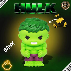 Marvel Hulk PVC Bank desk setup guides conversation and serves as a practical keepsake.