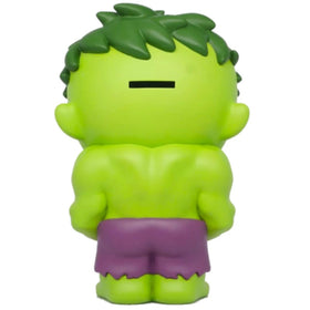 Marvel Hulk PVC Bank display piece enhances room decor with playful Marvel charm.
