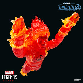 Marvel Humantorch 6-inch scale figure fits standard display dioramas.