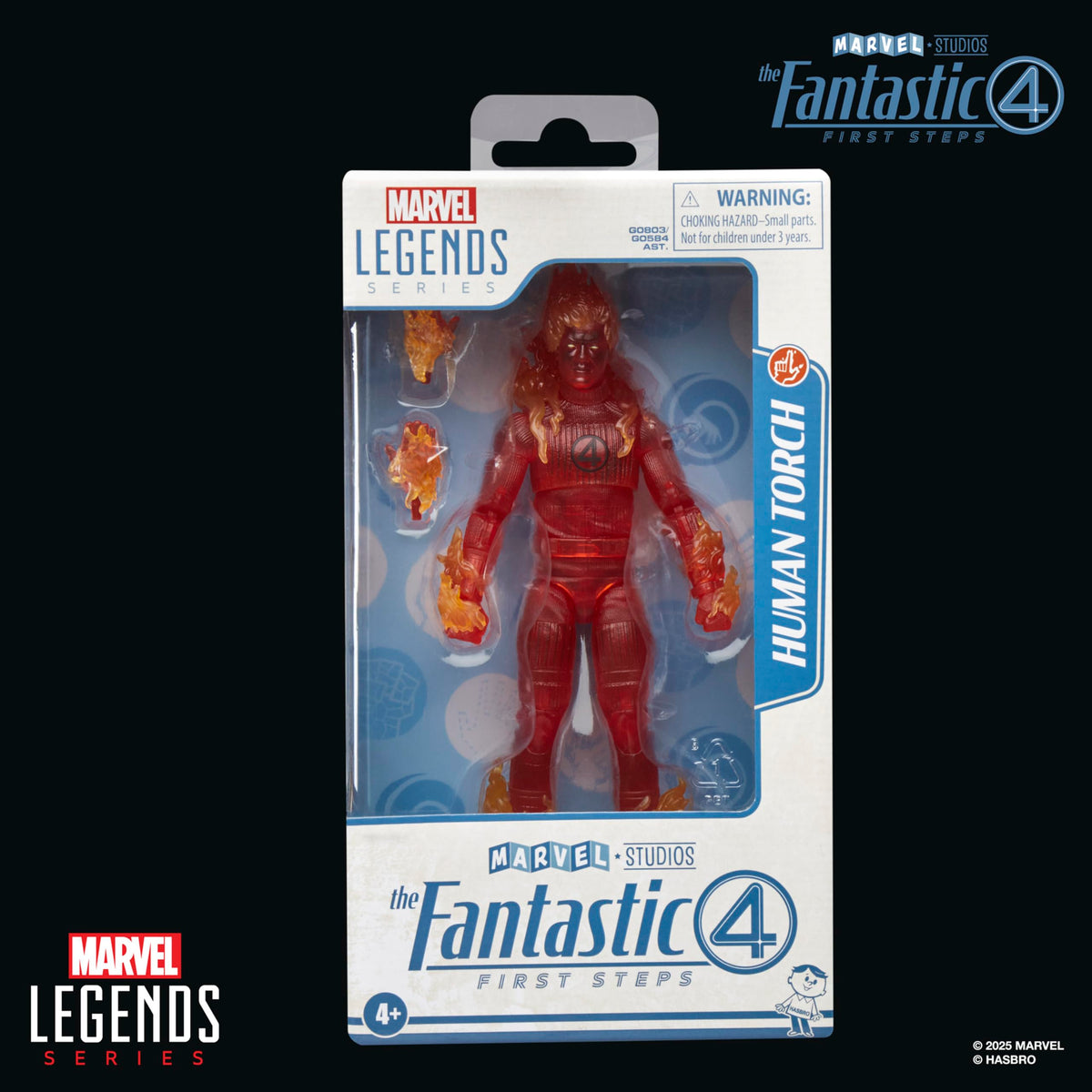Marvel Humantorch flame hand accessories enable dynamic poses.