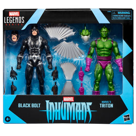 Marvel Black Bolt & Triton two-pack, front view for display-ready posing.