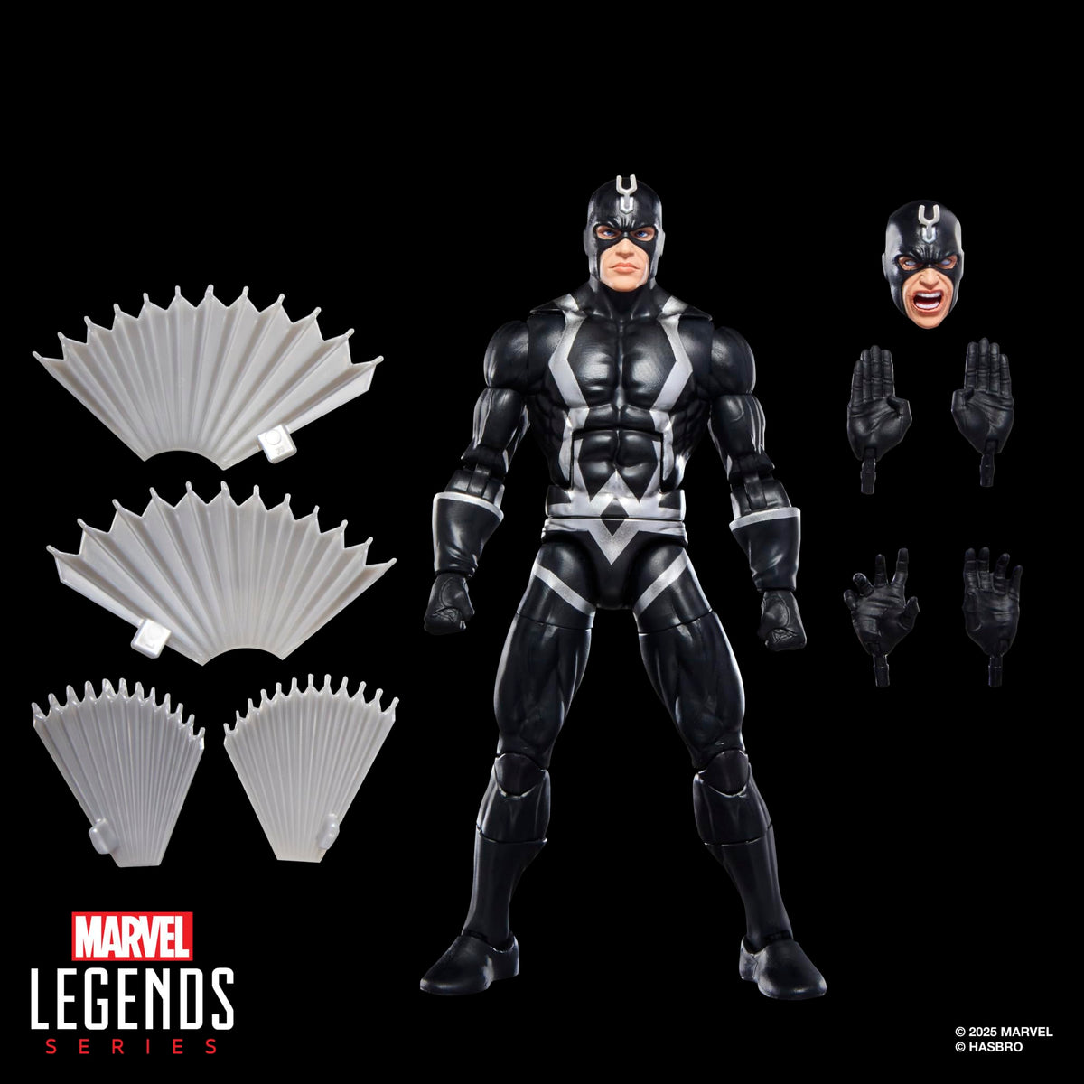 Marvel Legends Inhumans two-pack, side pose highlights articulation.
