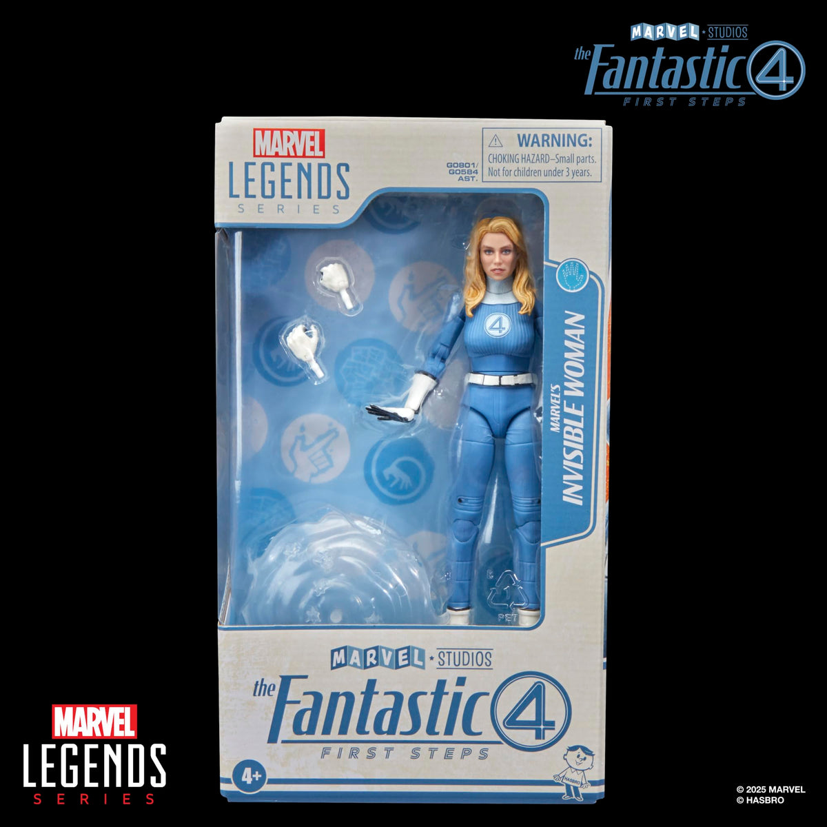 Poseable head detail on Marvel's Invisible Woman for dynamic poses
