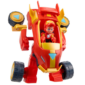 Marvel Iron Man 2-in-1 mech-suit conversion shows kids thrilling play possibilities.
