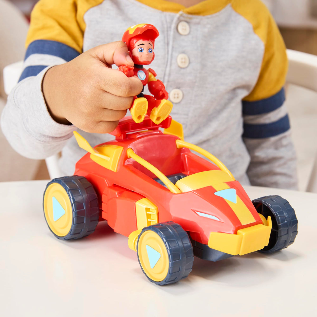Marvel Iron Man and His Awesome Friends figures bring friendly team play.
