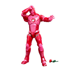 Marvel Iron Man I Love You 3000 figure with heart arc reactor for display