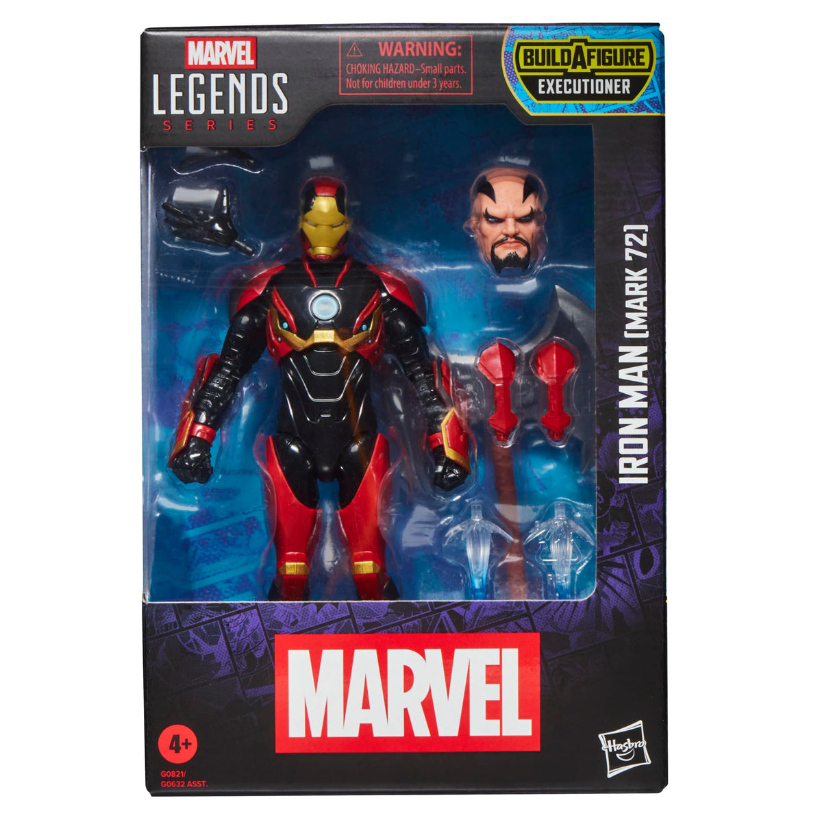 Marvel Iron Man Mark 72 figure front view for display in your Marvel collection.