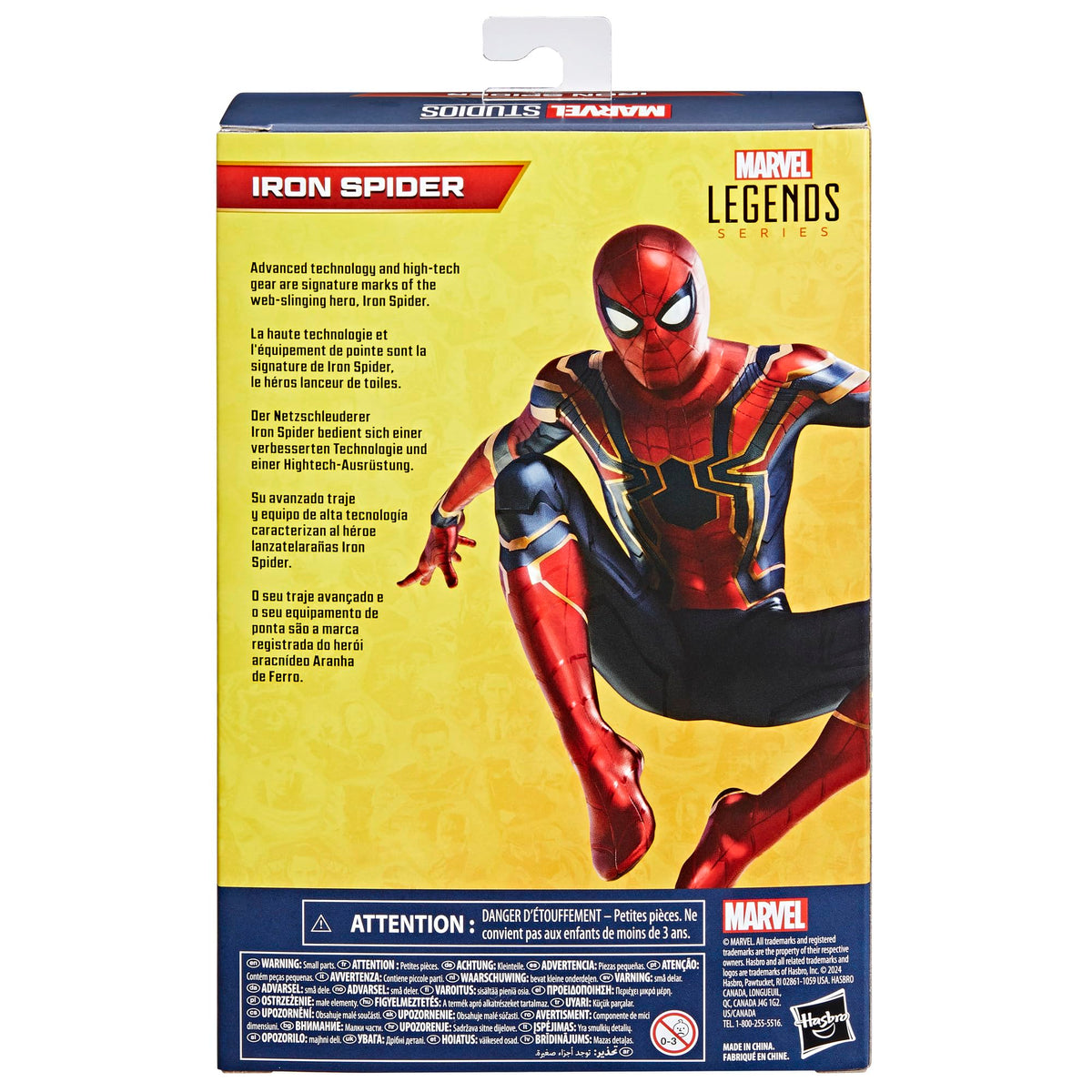 Marvel Iron Spider figure web sling action for display scenes
