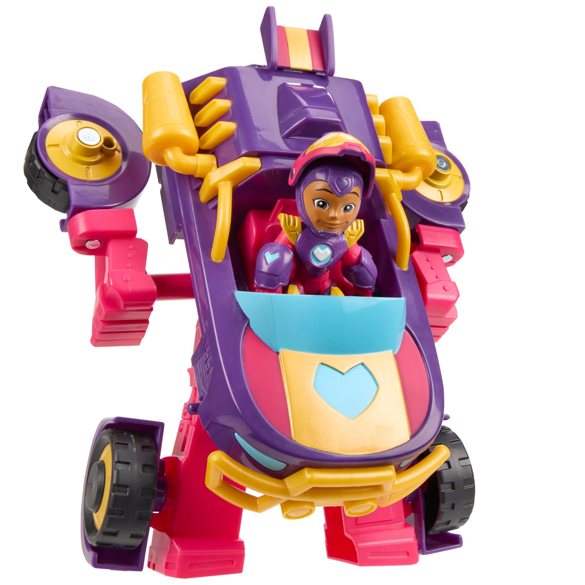 Marvel Ironheart 2-in-1 mech suit in car mode for imaginative play