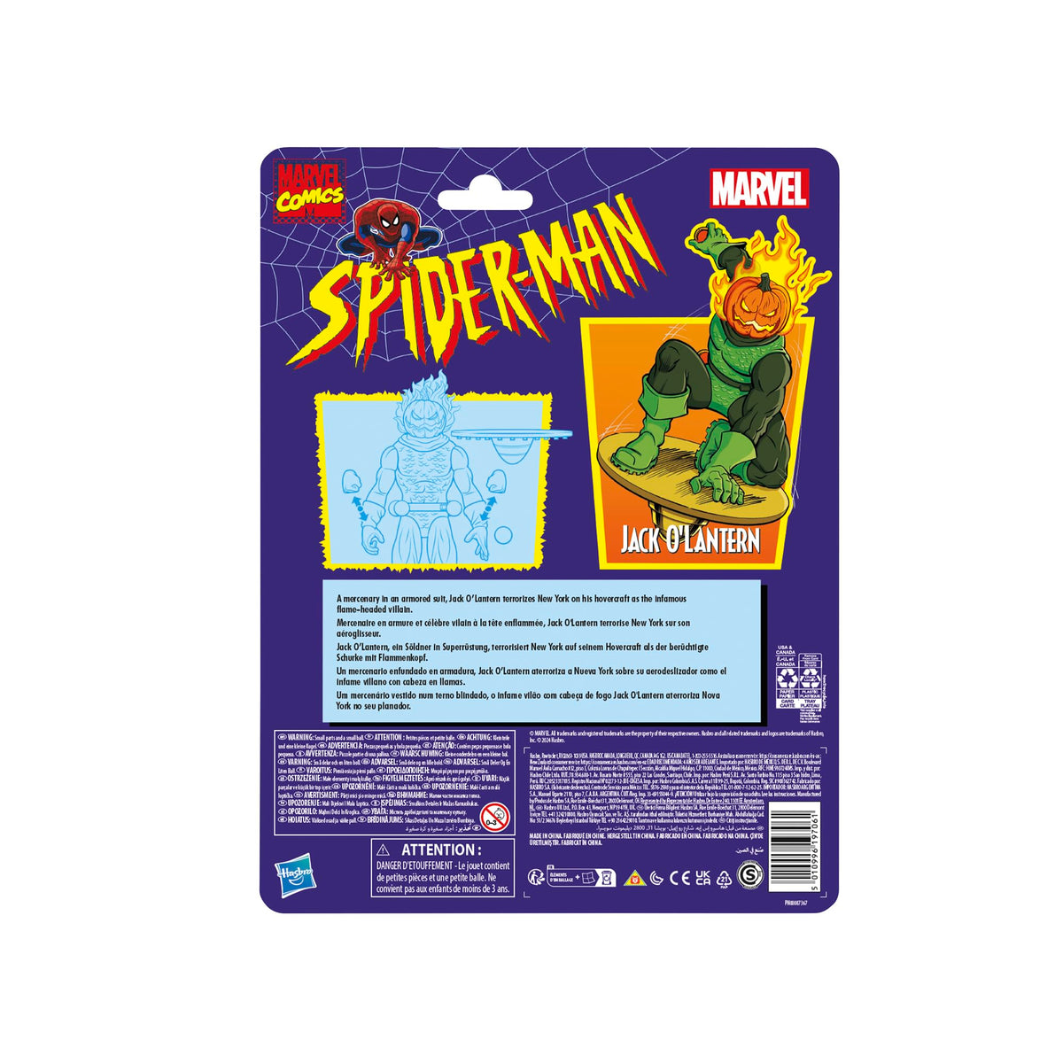 Marvel Jack O'Lantern figure enhances Spider-Man scene recreations.