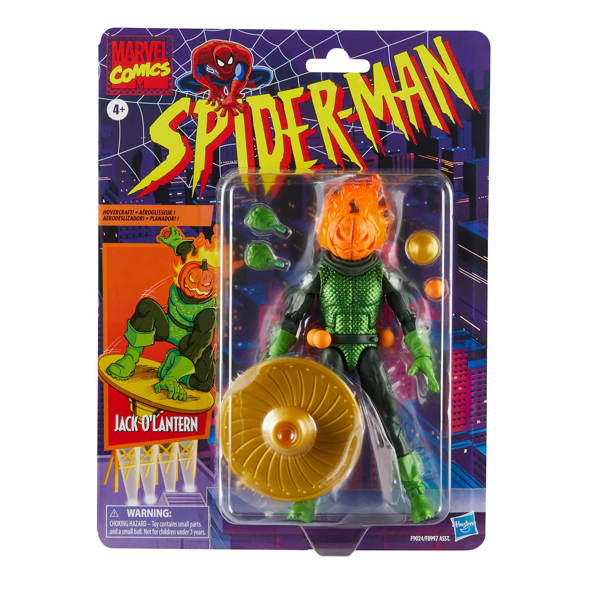 Marvel Jack O'Lantern figure articulation for dynamic posing on shelves.