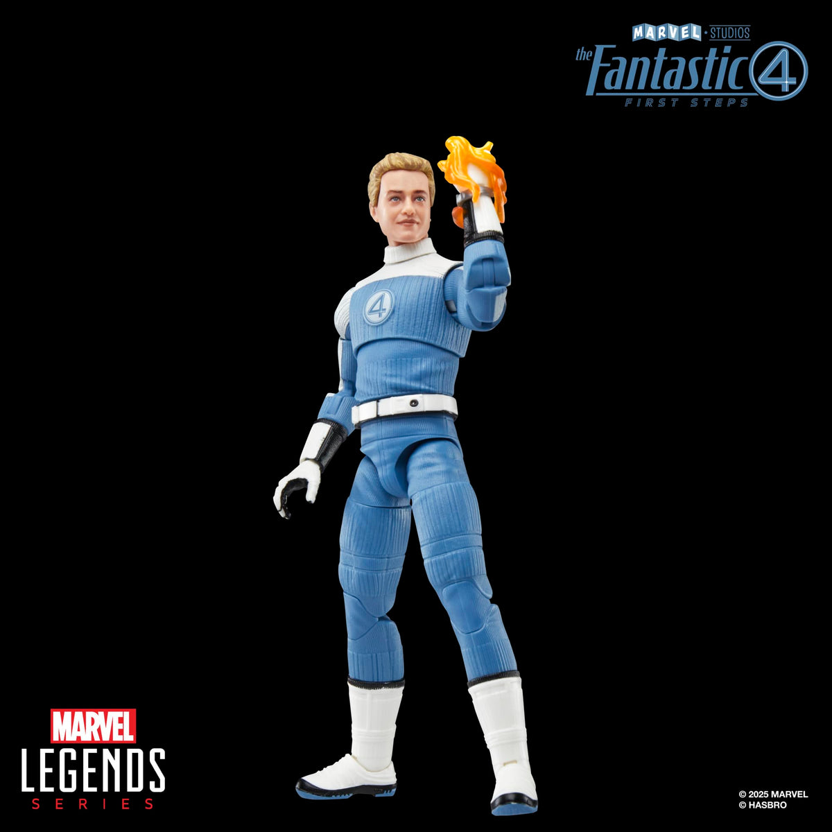 Alternate hands and flame FX enhance action-ready posing.