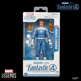 Marvel Legends Johnny Storm with flame FX accessory for dynamic posing.